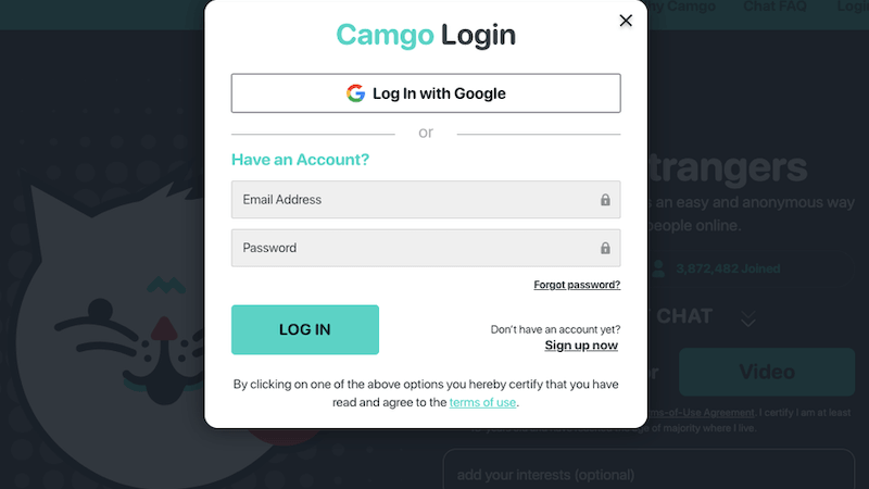 Camgo Login